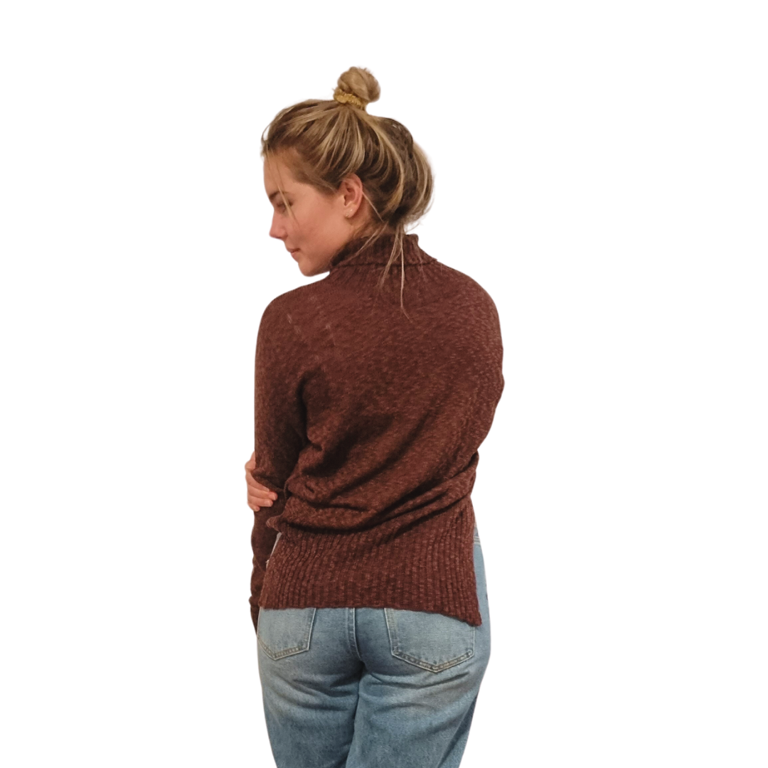 SAMPLE Linen Cotton| Split Hem Jumper