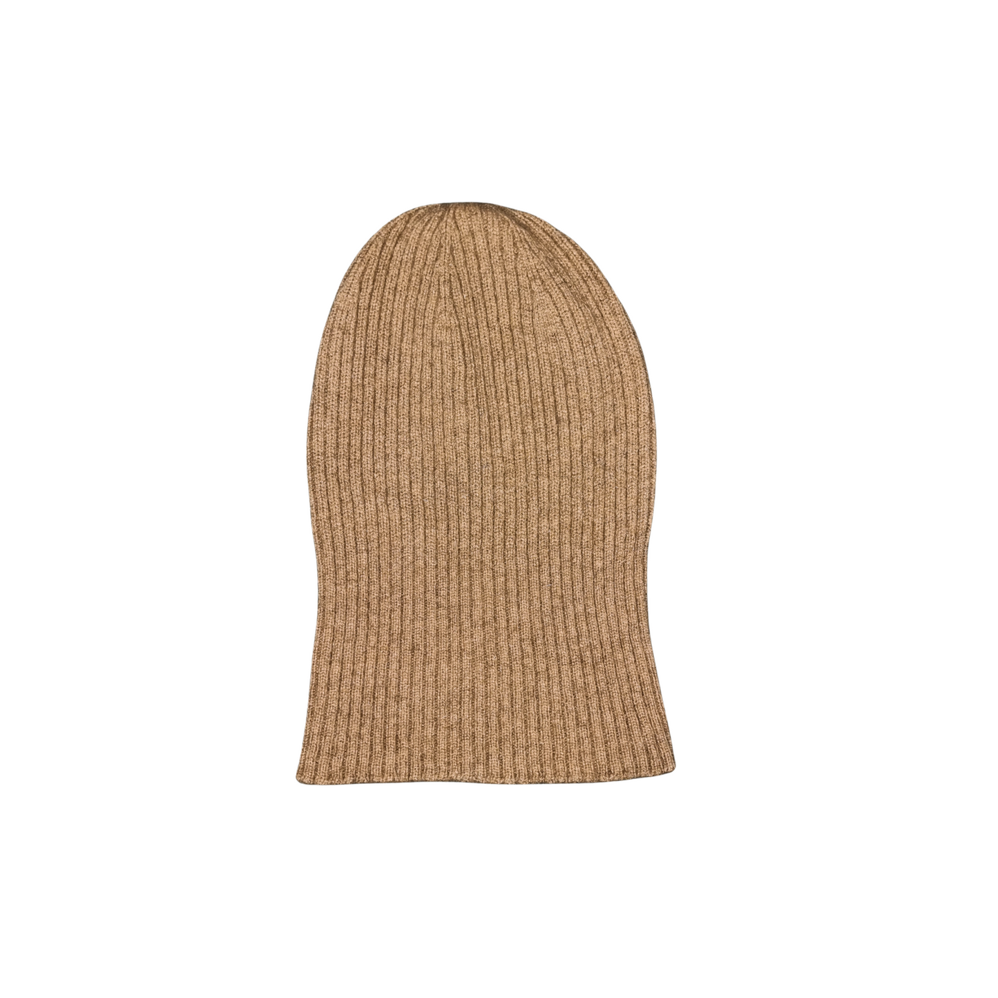 A cosy rich caramel coloured beanie with an all over rib structure. Hat is made from Merino Angora Possum, Silk and is made locally in New Zealand by a female maker