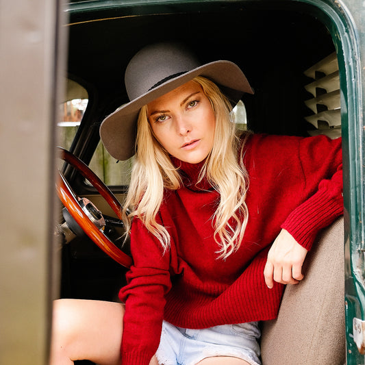 Split-Hem Funnel – Merino · Possum, Limited Edition