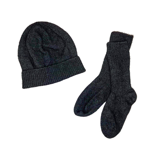 Charcoal bundle Beanie and Sock size 1