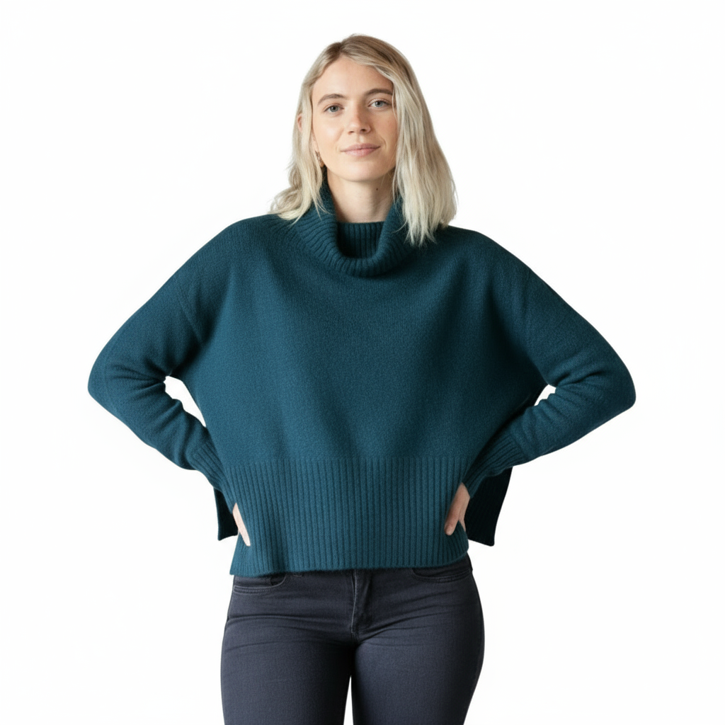 Cashmere Possum Silk | Split Hem Jumper