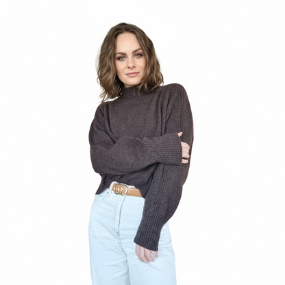 Merino Possum Silk | Cropped Turtleneck