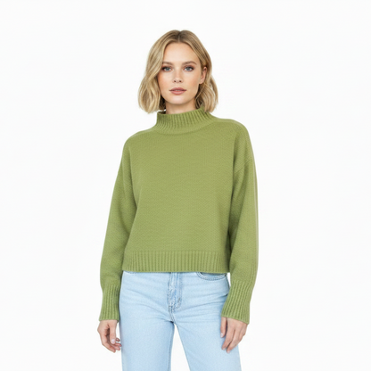 Merino Possum Silk | Cropped Turtleneck