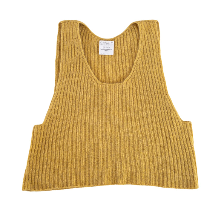 knitted sleeves tank top