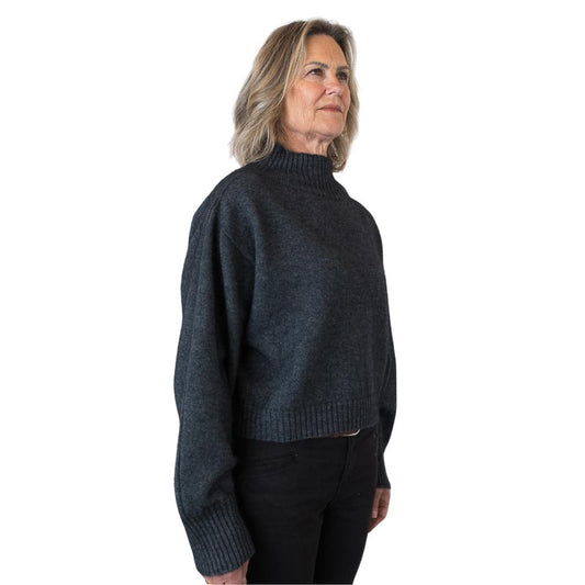 Merino Possum Nylon | Midi Bell Sleeve Sweater