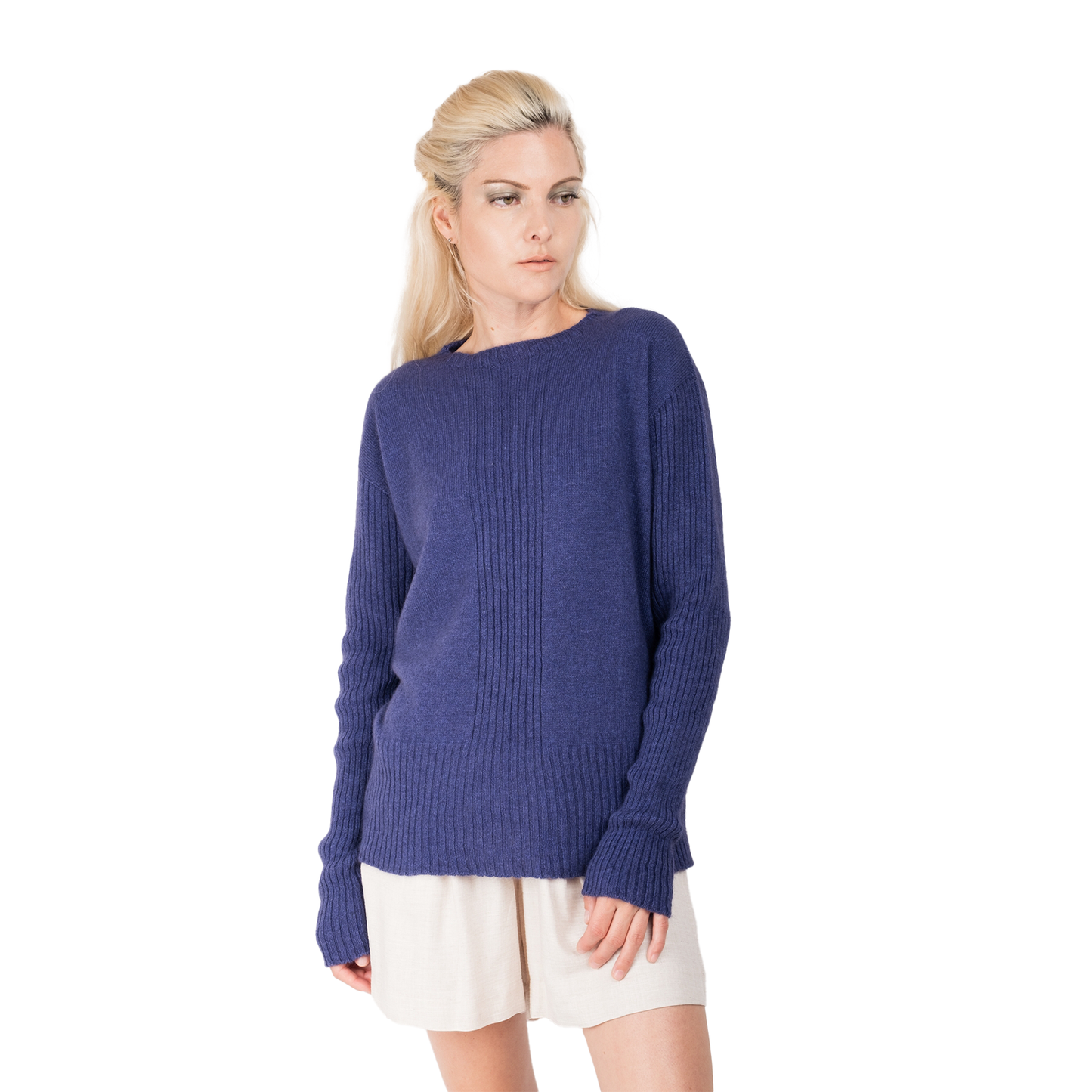 Cashmere Possum Silk | Centre Rib Sweater