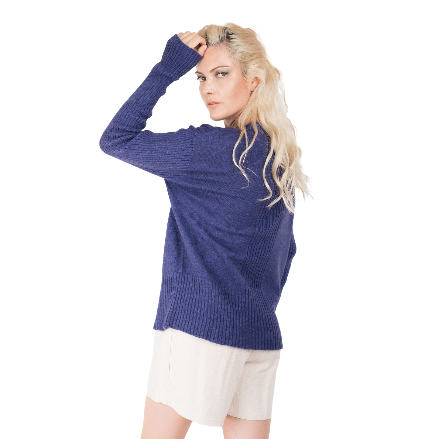 Cashmere Possum Silk | Centre Rib Sweater