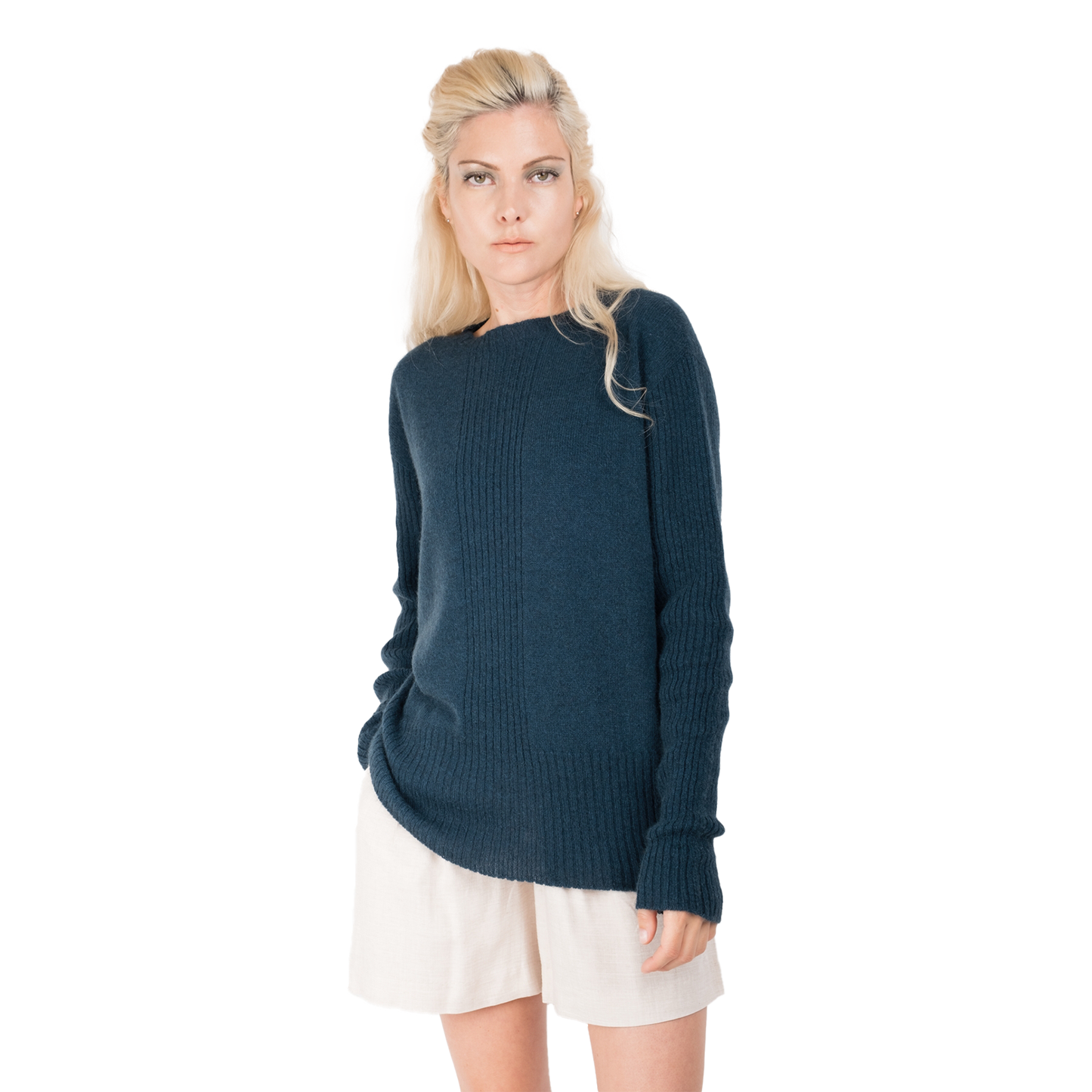 Cashmere Possum Silk | Centre Rib Sweater