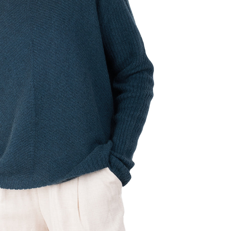 Cashmere Possum Silk | Angle Rib Jumper